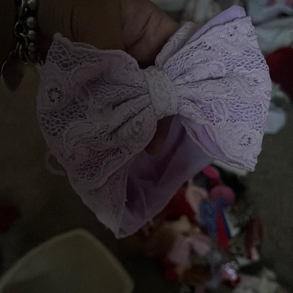 Gorgeous Purple lace double layer headband girls one size